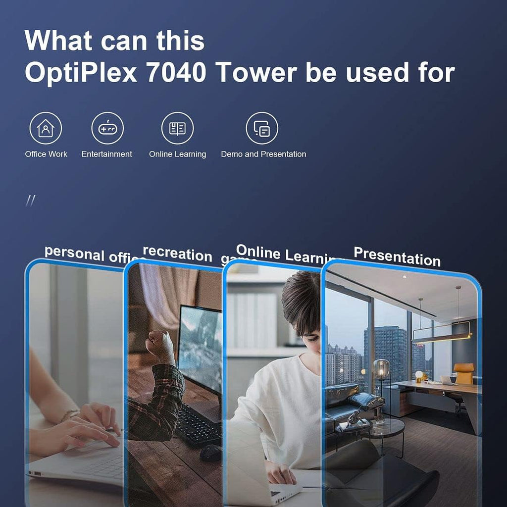Dell OptiPlex 7040 Desktop Tower PC, i5 6500, 16GB RAM, 512GB SSD, Windows 10 Pro (Renewed) E4835