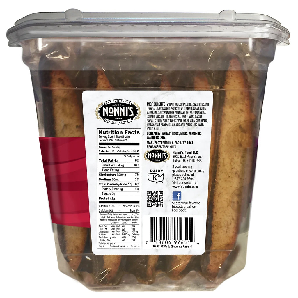 Dark Chocolate Almond Biscotti X196