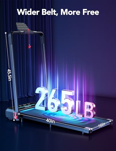 Folding Treadmill 2 in 1 Under Desk Walking Pad with Remote Control for Home Office L871