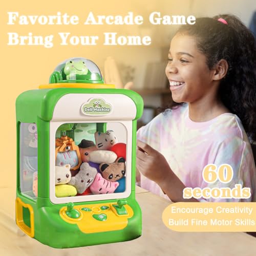 Kids Claw Machine with Lights and Sound, Includes 10 Plush (Pink) X399554