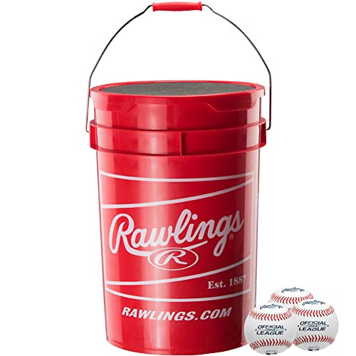 Rawlings R10u Exclusive Edition Baseball 30 Bucket 30 Ball Pack W/Bucket
