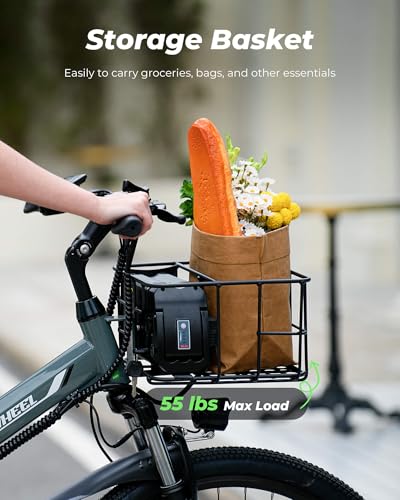 isinwheel M40 Folding Electric Bike for Adults, 500W, 26" Y882