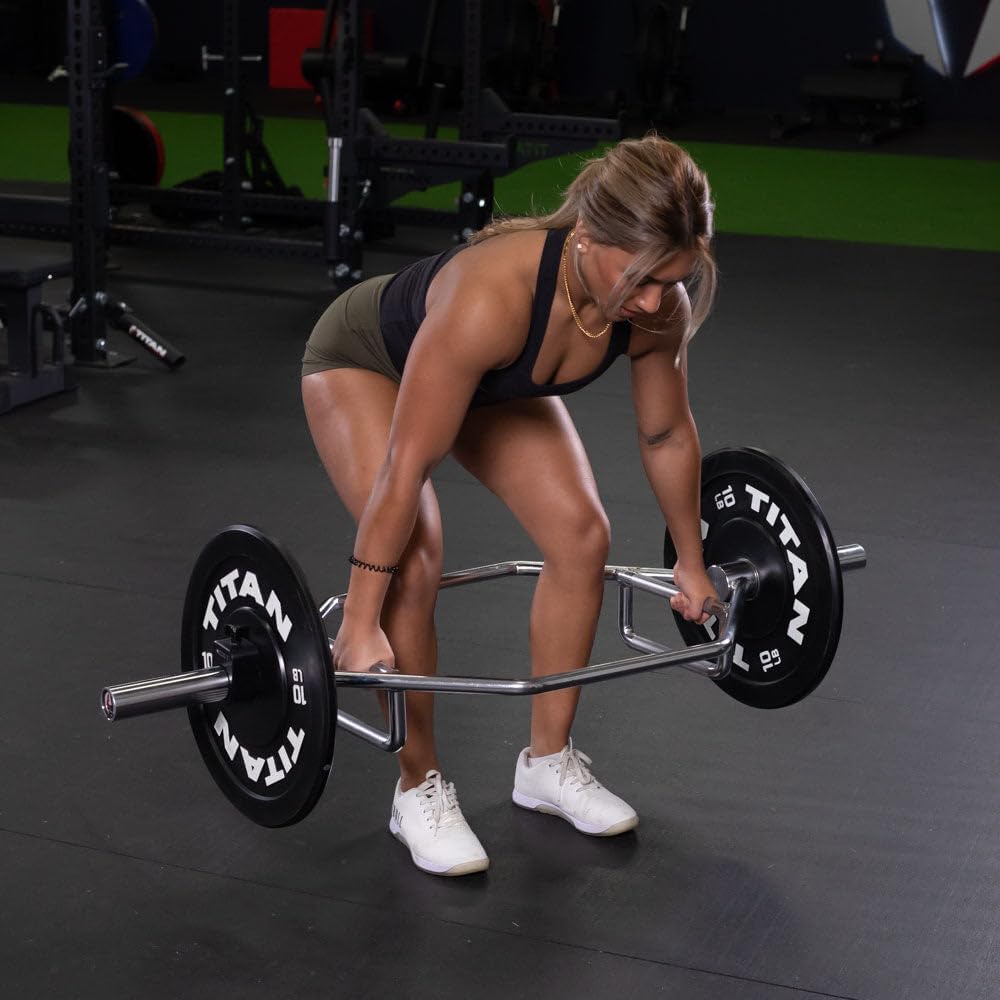 Titan Fitness Olympic 2in Hex Trap Bar, 500 LB Capacity, Knurled Grips X6732