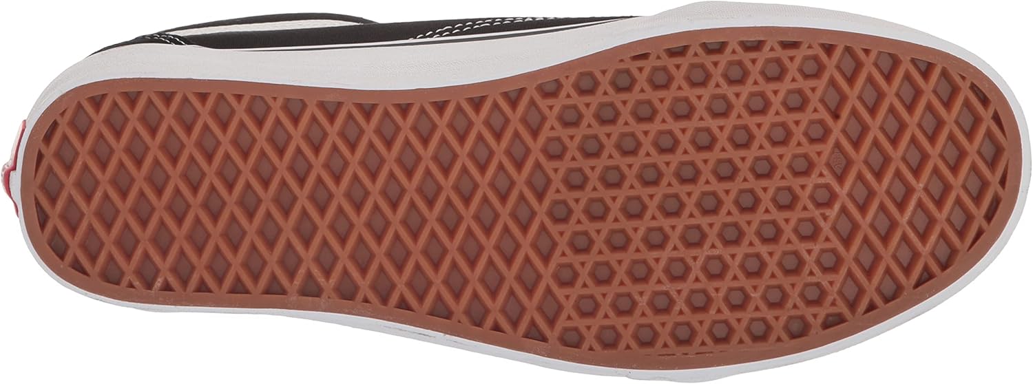 Vans Unisex Old Skool Classic Suede/Canvas Shoes, Black/White, 10.5 US Men W604