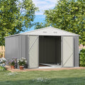 Patiowell 3 x 3 FT Outdoor Storage Shed with Sloping Roof, Grey F27529