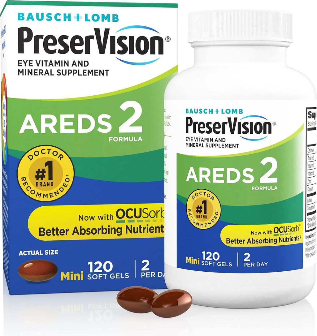 PreserVision AREDS 2 Eye Vitamin & Mineral Supplement, 210 Softgels D99950