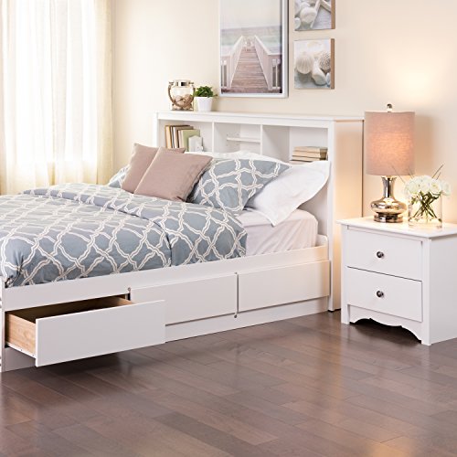 Prepac King Bookcase Headboard, Black A905