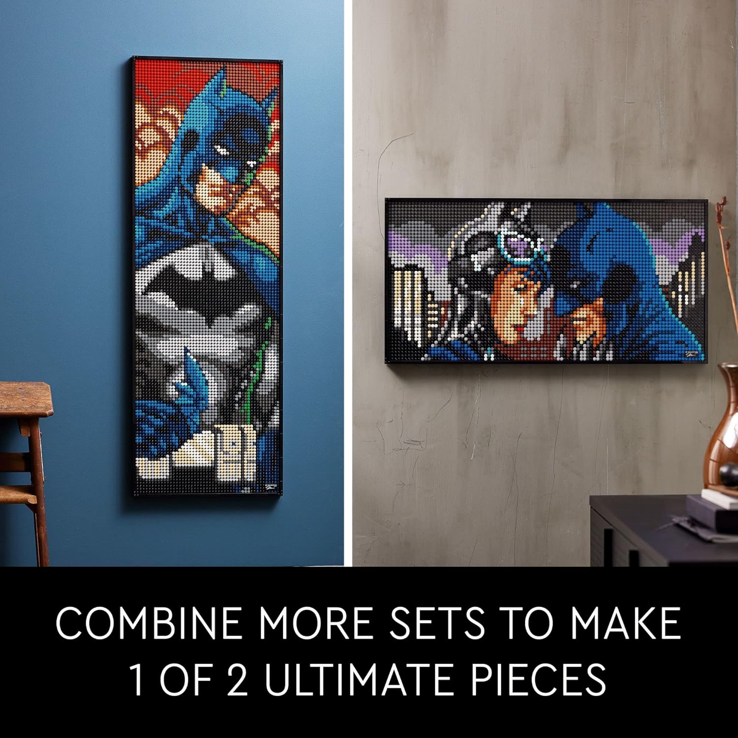 LEGO Art Jim Lee Batman Collection 31205 Building Blocks, DC Comics Wall Decor O6636