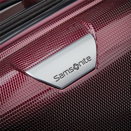 Samsonite SWERV DLX 3-Piece Hard-Shell Luggage Set, Carry-On Medium Large, Aubergine B31055