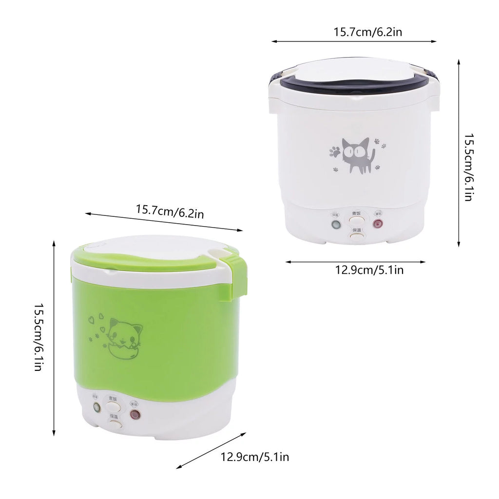 Car Mini Travel Lunch Box Electric Rice Cooker Steamer 12V U510443