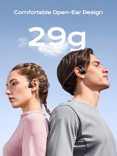 Bone Conduction Open Ear Headphones Bluetooth 5.3 with Mic, IPX7 Waterproof for Running K9764