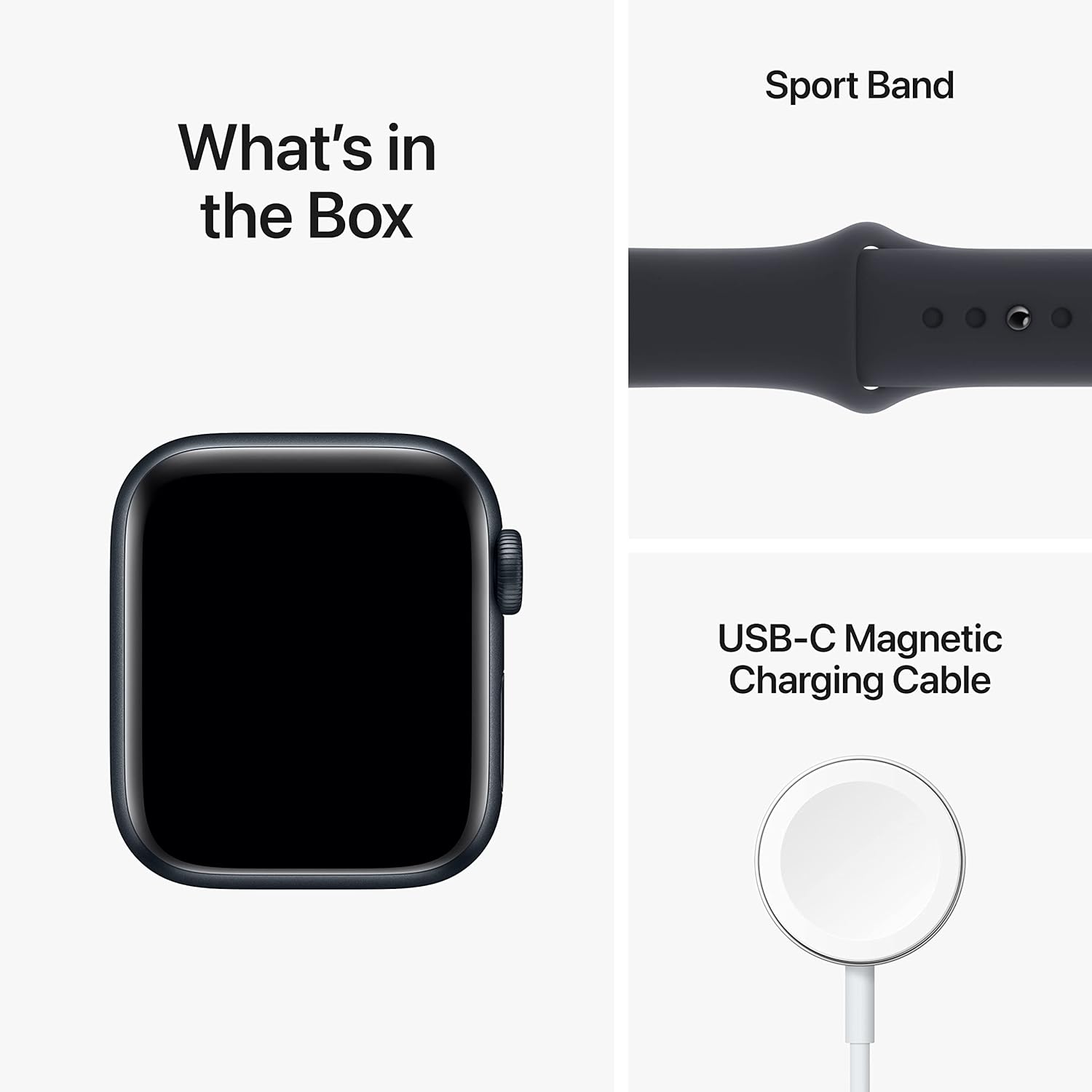Apple Watch SE (2nd Gen) GPS 40mm Smart Watch with Midnight Aluminum Case & Sport Band Z977