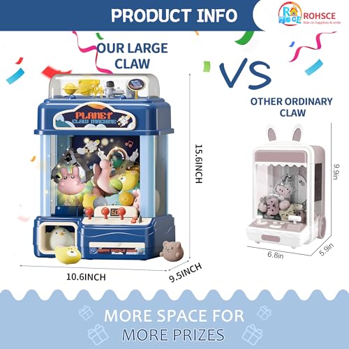 Claw Machine for Kids with Music Lights, USB Rechargeable, Ages 4-12 X2020
