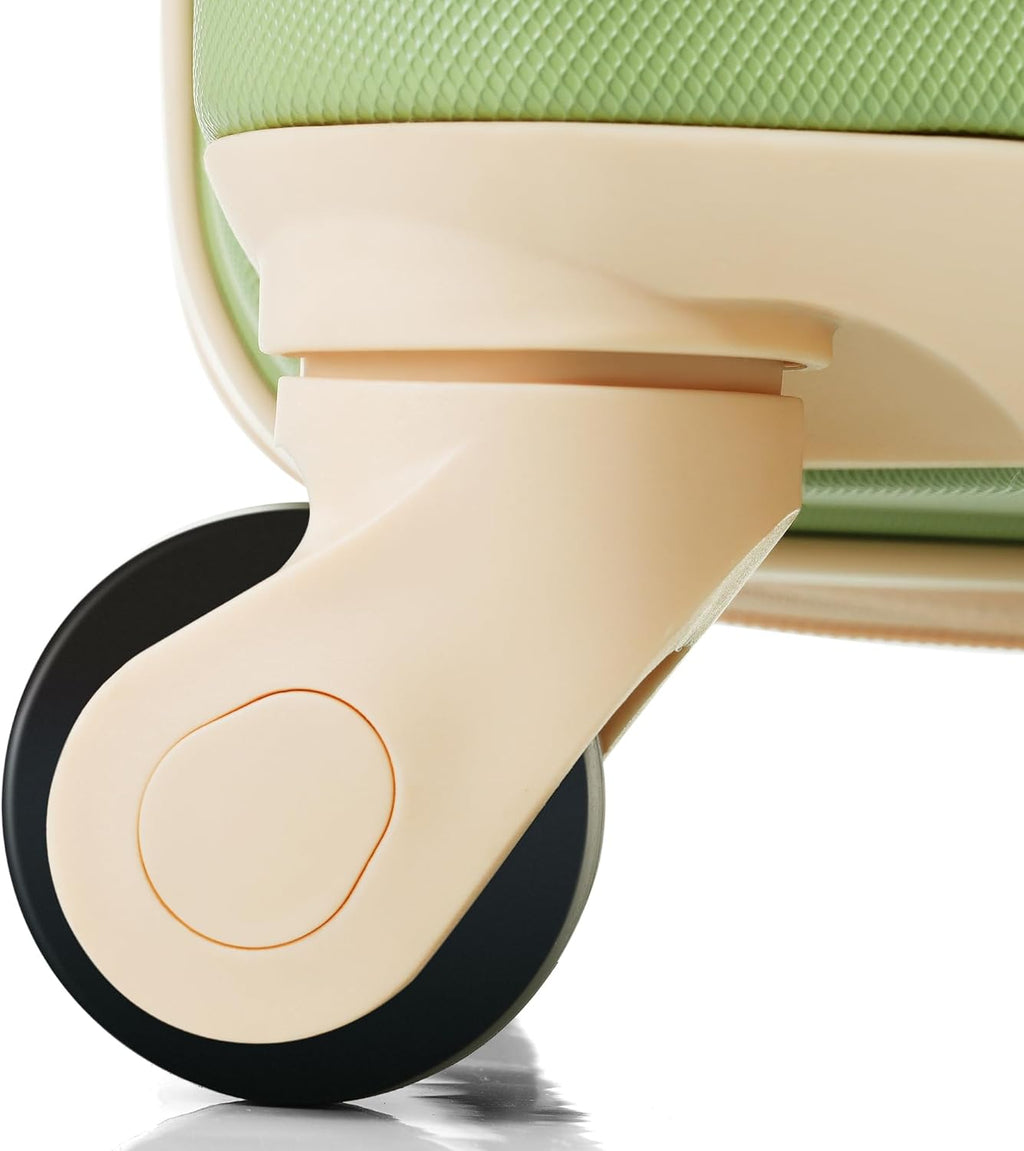 Merax Luggage Set of 3, ABS Hard Shell with Spinner Wheels, Light Green V758