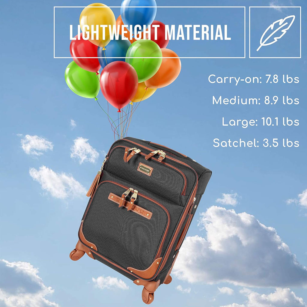 Steve Madden Lightweight Expandable 20 Inch Carry-On Suitcase L145