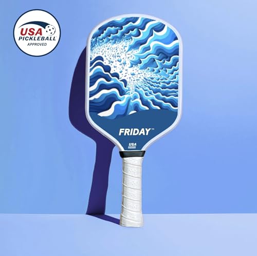 Friday Pickleball Paddle, Carbon Fiber, USA Pickleball Approved L819139