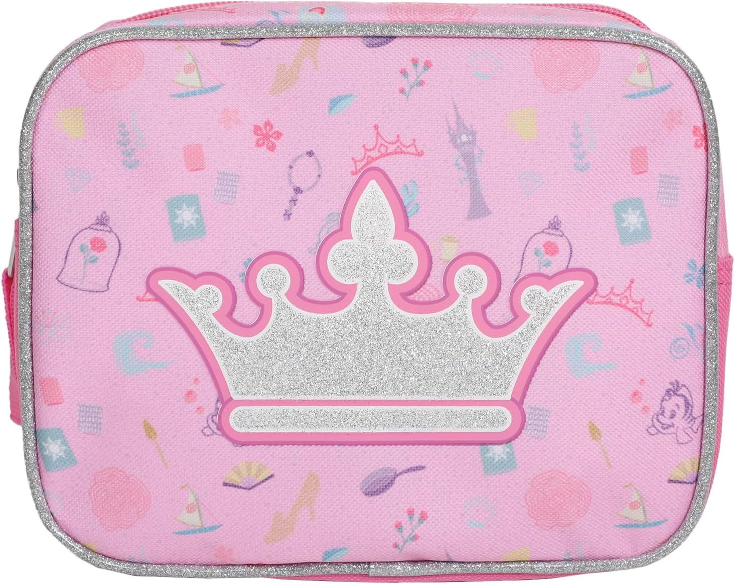 Bioworld Disney Princesses 5-Piece Pink Girls Duffle Bag Set D737915