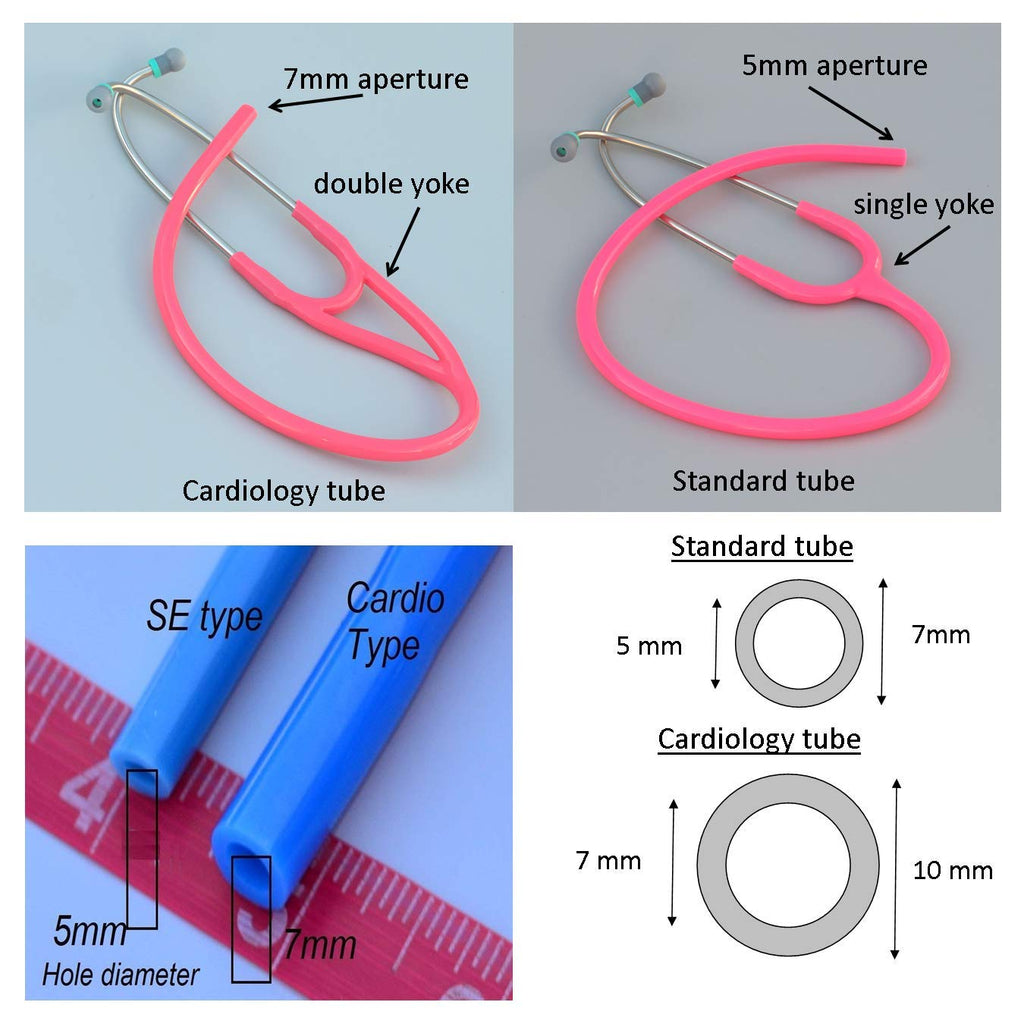 CardioTubes Replacement Tube for Littmann Classic II SE Stethoscopes, 5mm Green Q456278
