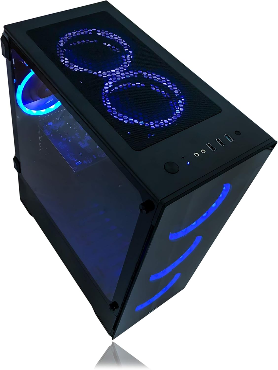 Alarco Gaming PC Desktop, Intel 3.70GHz, 16GB RAM, 512GB SSD, RX 580 8GB, Windows 11 Pro H2833