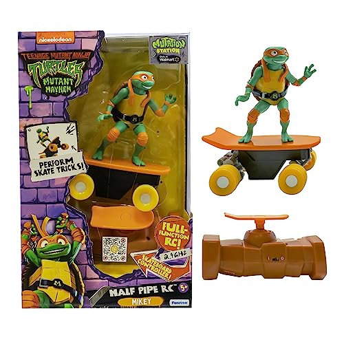 Teenage Mutant Ninja Turtles Raphael Half Pipe RC Vehicle Movie Edition Ages 5+ - Skate + Performs Tricks - 2.4GHz RC Controller