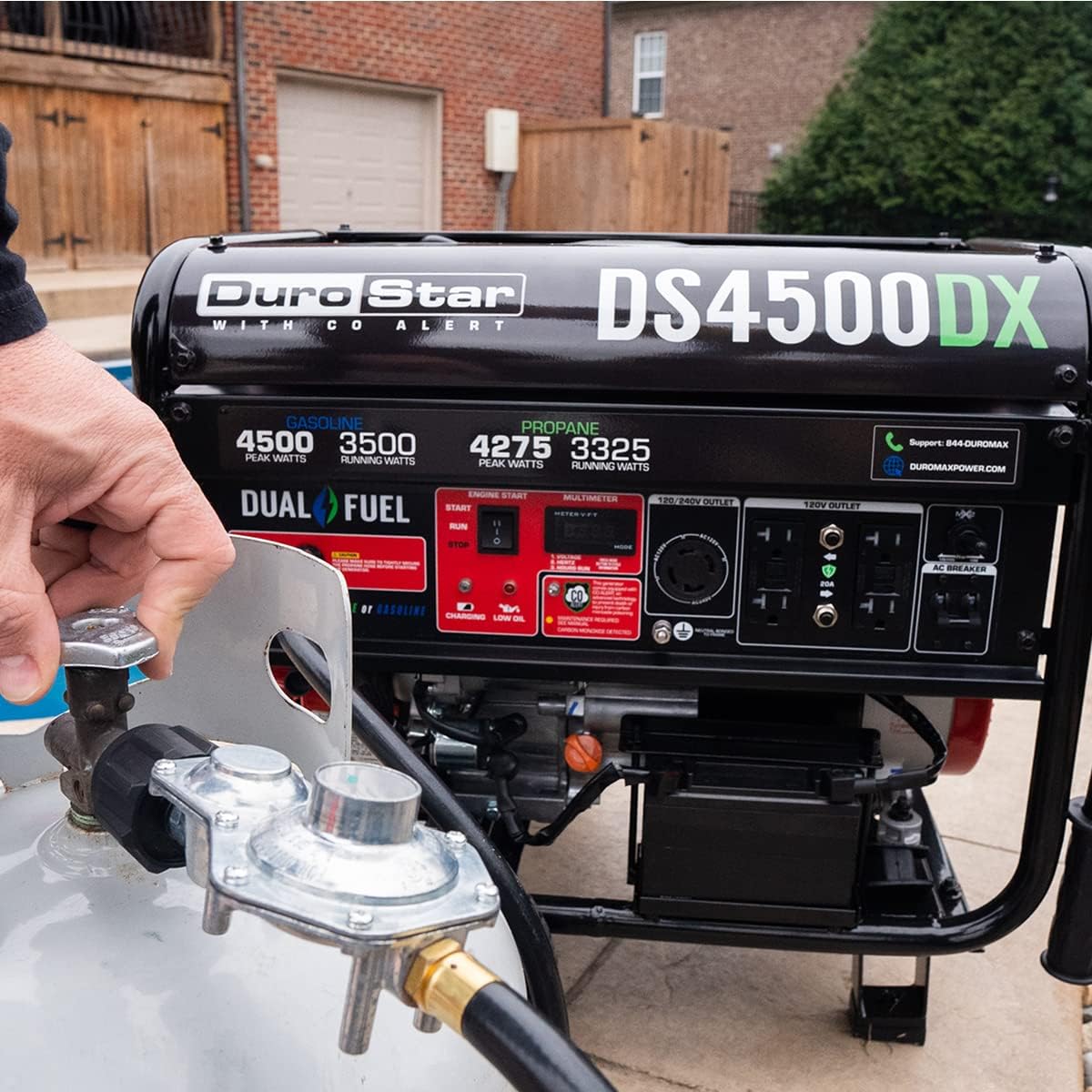 DS4850EH Dual Fuel Portable Generator 4850 Watt Electric Start T115