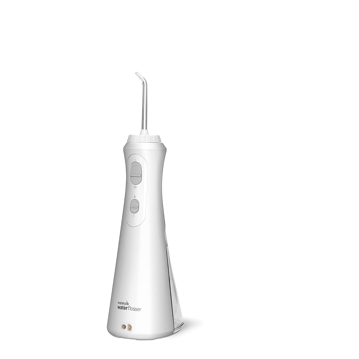 Waterpik Cordless Plus Water Flosser with 4 Flossing Tips, Rechargeable and Portable for Travel and Home, ADA Accepted, White WP-450