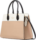 Kate Spade New York Madison Large Satchel Handbag (Toasted Hazelnut Multi)