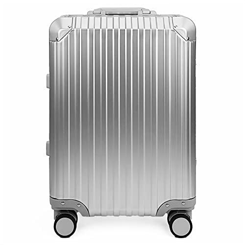 Aluminum Luggage Suitcase with TSA Lock, Carry On, Silver P347832