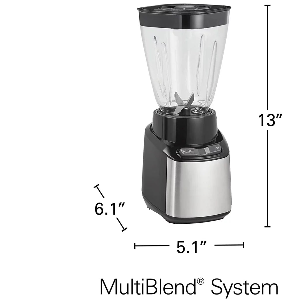 Kitchen Countertop Blender with 32oz Jar, Black and Silver H16722