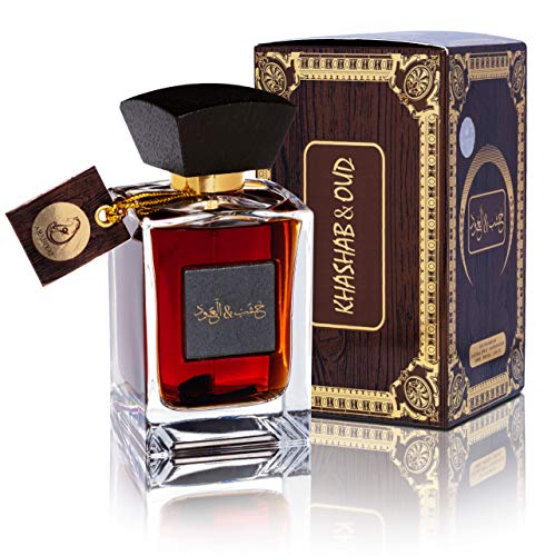 ARABIYAT Khashab & Oud- Unisex Eau De Parfum | Amber & Cedarwood Fragrance Perfumes for Men & Women 100ml (White)