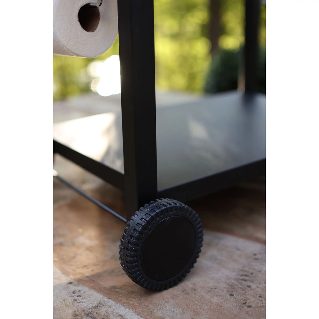 NUUK Three-Shelf Movable Outdoor Dining Cart Table, 20" x 32" NSF Stainless Steel P49791