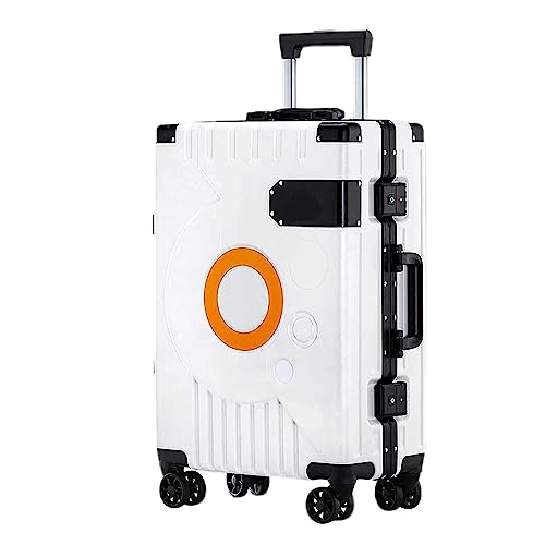 PANKERS Portable Suitcase Aluminum Frame Luggage Lightweight Suitcase With Tsa Lock Universal Wheels Aluminum Frame Carry On Luggage Safety Hard Edge Smooth to use, 22 inches