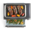 Emeril Power Grill 360, 6-In-1 Countertop Convection Toaster Oven With Top Indoor Grill, Air Fry, Roast, Toast, Bake, Dehydrate, Glass Lid, Stainless Steel