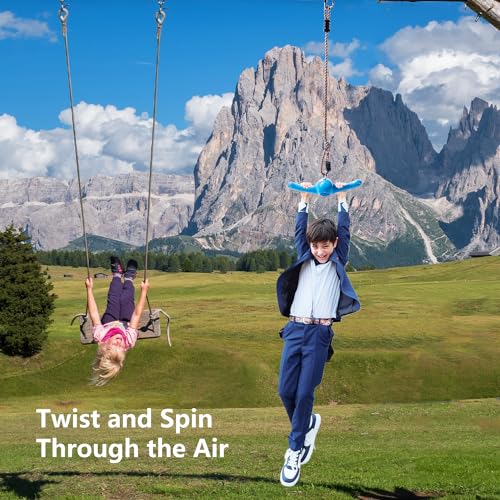 Ninja-Twister Swing Spins Set, 360° Handle Twist, Adjustable Slackline Attachments S13716