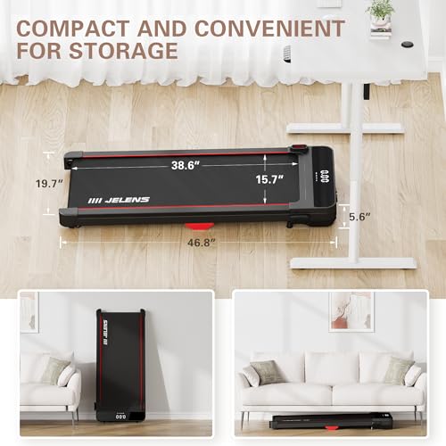 Walking Pad Under Desk Treadmill 2.5HP Portable with Remote Control V699