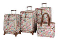 Lily Bloom Luggage Set 4 Piece Suitcase Collection With Spinner Wheels For Woman (Giraffe Park)