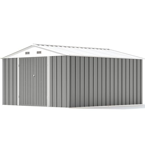 Patiowell 5x3 FT Outdoor Storage Shed with Sloping Roof and Lockable Door, Brown L4971