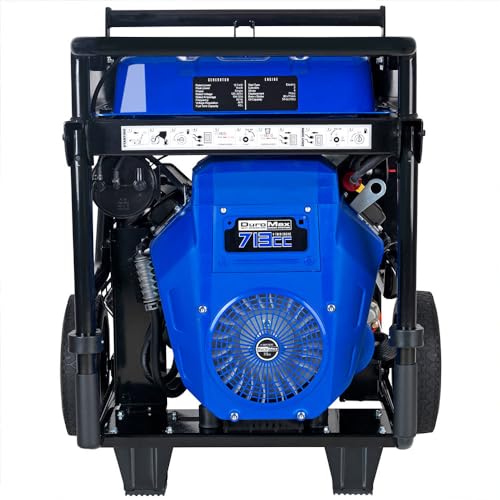 DuroMax XP15000E Gas Powered Portable Generator 15000 Watt Electric Start, Home Backup & RV Ready Q500956