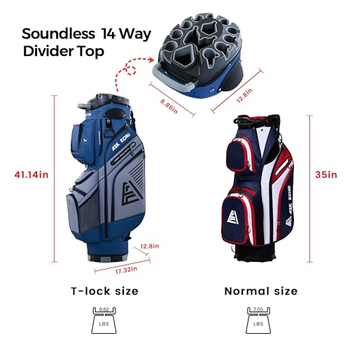 ASK ECHO T-Lock Golf Cart Bag with 14-Way Organizer Top M5200