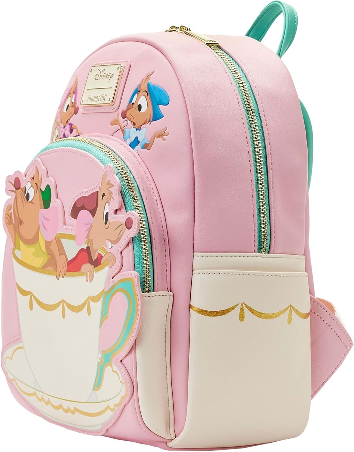 Loungefly Cinderella Gus and Jaq Teacup Mini Backpack E62583