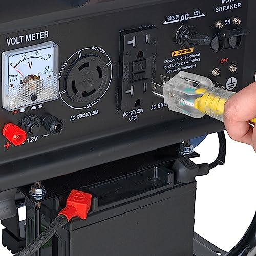 DuroMax XP4400E 4400 Watt Gas Powered Portable Generator, Electric Start, RV Ready R854