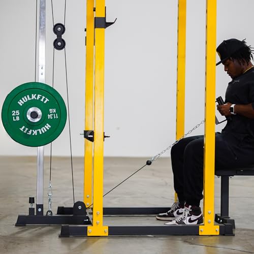 HULKFIT Pro Series Power Cage Squat Rack with Attachments T490