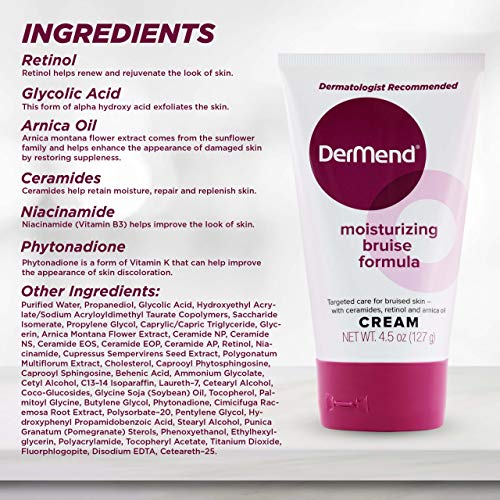 Dermend Arnica Bruise Cream with Vitamin K, 4.5 Oz F5675