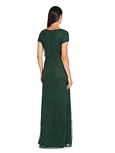 Adrianna Papell Women's Short Sleeve Beaded Gown O926409