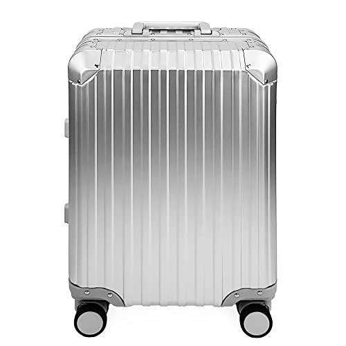 Aluminum Luggage Suitcase with TSA Lock, Carry On, Silver P347832