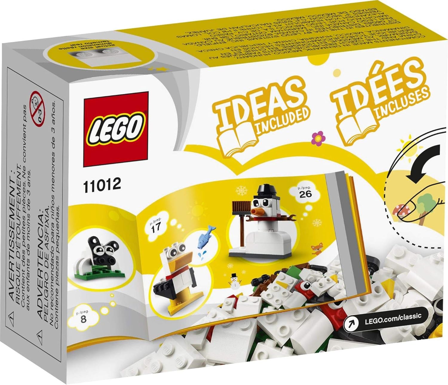 LEGO Classic Creative White Bricks 11012 Building Kit, 60 Pieces G21969