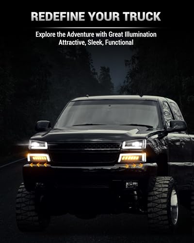 Z-OFFROAD LED Headlights Assembly with DRL for 2003-2006 Chevy Silverado Avalanche Y434052