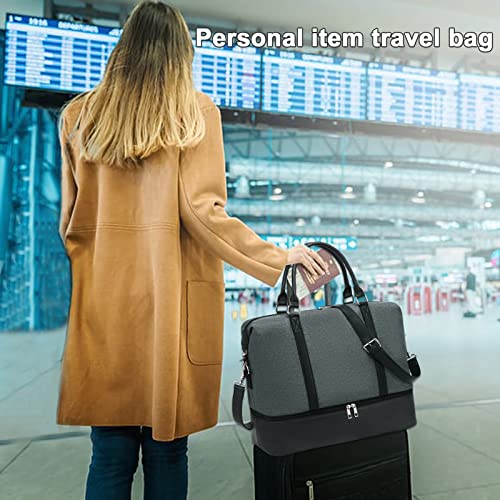 BTOOP Travel Weekender Bag for Women with Shoe Compartment D302088