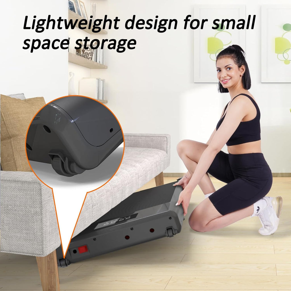 Walking Pad 2 in 1 Treadmill with LED Display and Remote Control F2334