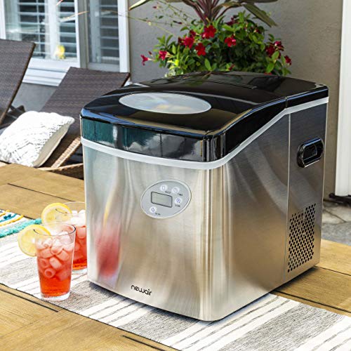 Newair Portable Ice Maker 50 lb Daily, Compact Countertop, Stainless Steel Z926920